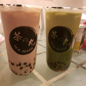 Tea Maru - brown sugar my *left* uji matcha *right* - Bubble Tea Near Me - San Gabriel, California Tea Maru - brown sugar my *left* uji matcha *right* - Bubble Tea Near Me - San Gabriel, California