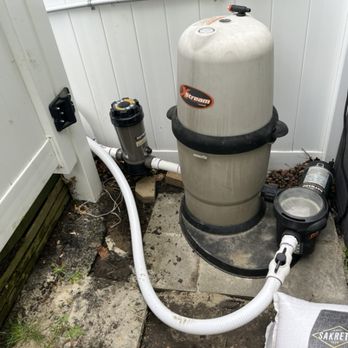 Deck'd Out Pools - New cartridge filter and chlorinator install with clean PVC plumbing streamlined setup, great flow, and easy access for future maintenance. - Pool & Hot Tub Service Near Me