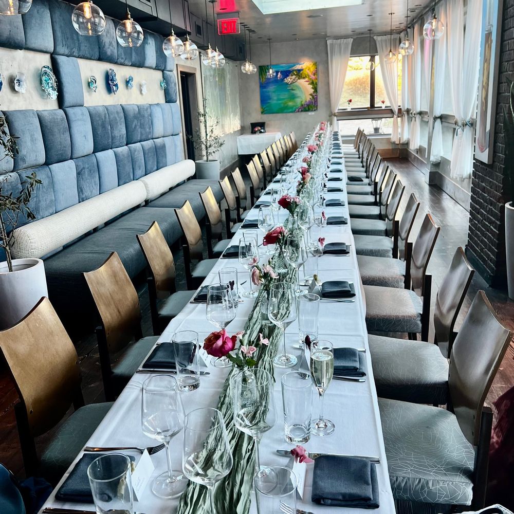 Kaneo - Our table set up before i brought the menus - Mediterranean Near Me - Park City, Utah