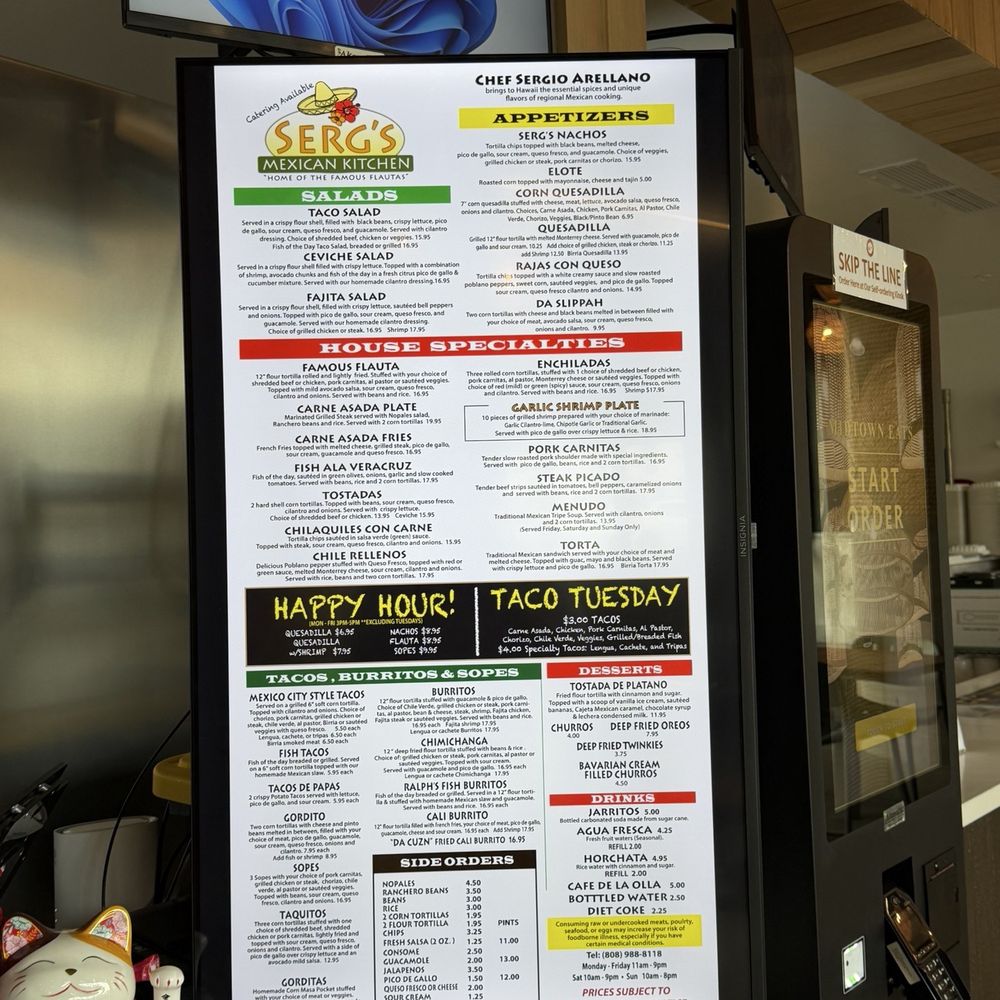 Serg’s Mexican Kitchen - Mexican Near Me - Honolulu, Hawaii Serg’s Mexican Kitchen - Mexican Near Me - Honolulu, Hawaii