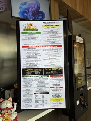 Menu photo 1 Serg’s Mexican Kitchen Honolulu, HI Menu photo 1 Serg’s Mexican Kitchen Honolulu, HI