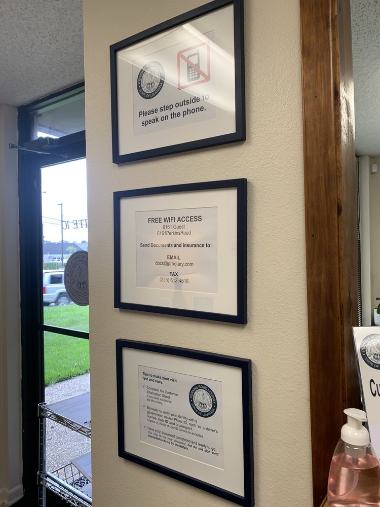 PERKINS ROAD NOTARY Updated July 2024 6161 Perkins Rd, Baton Rouge