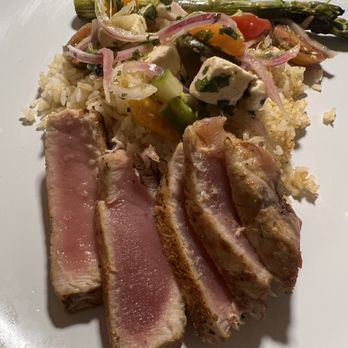 Sea Salt - Tuna dinner - New American Near Me - Anna's Retreat, Virgin Islands Sea Salt - Tuna dinner - New American Near Me - Anna's Retreat, Virgin Islands