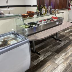 Salad bar/Ice cream