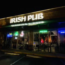 the front of the pub at night the front of the pub at night