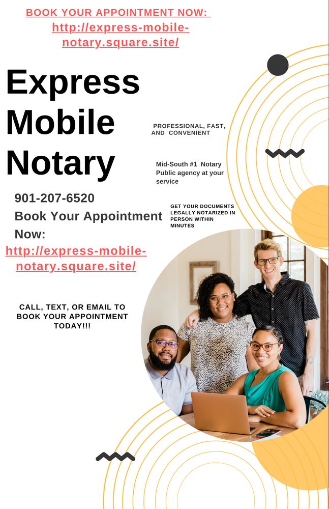 EXPRESS MOBILE NOTARY Memphis, Tennessee Notaries Phone Number Yelp