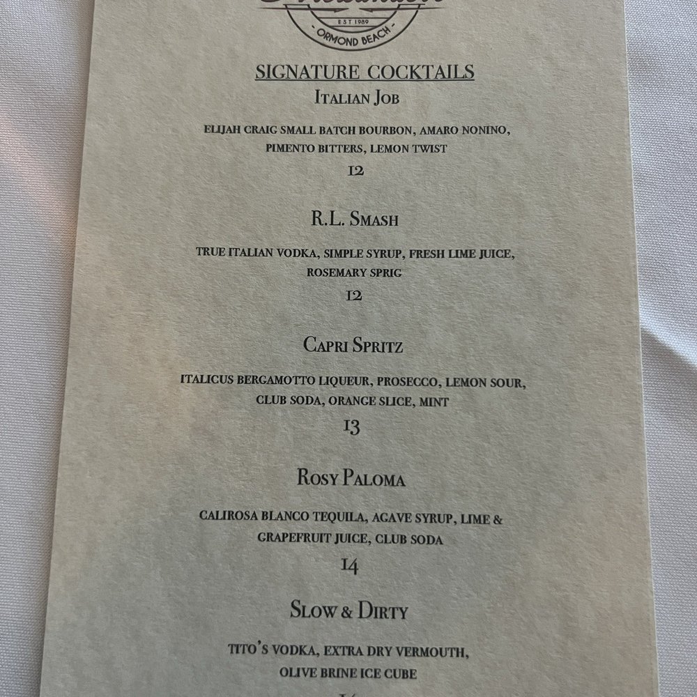 Alexander's - Specialty drinks - Steakhouses Near Me - Ormond Beach, Florida