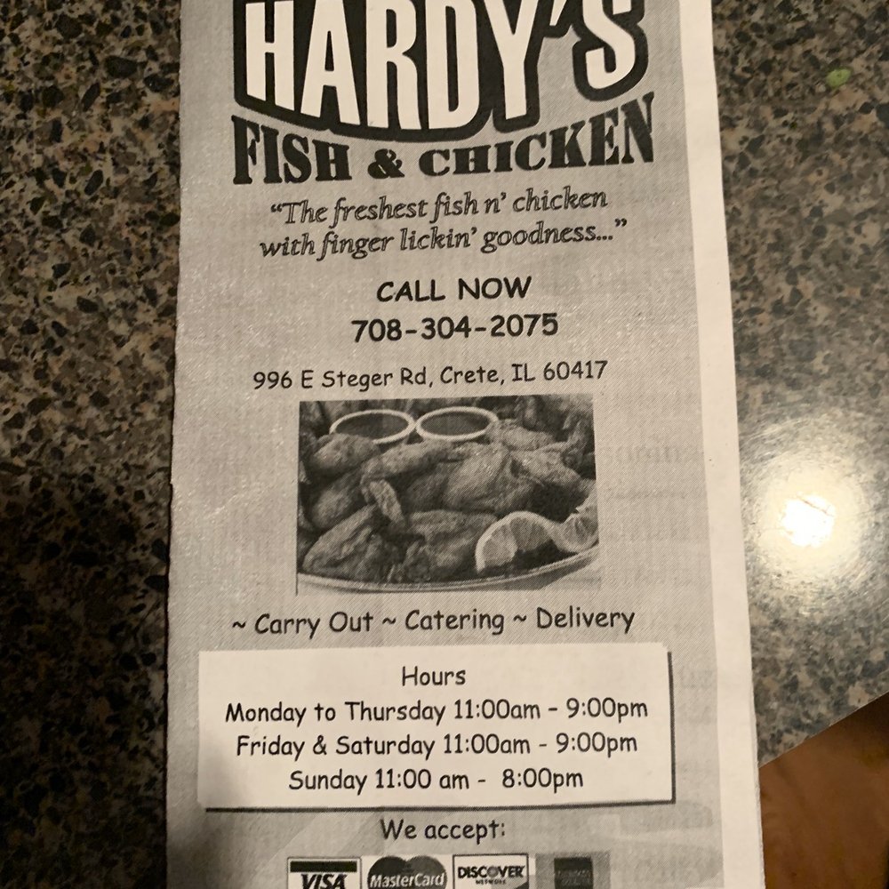 Hardy's Fish & Chicken - Menu - Chicken Wings Near Me - Crete, Illinois Hardy's Fish & Chicken - Menu - Chicken Wings Near Me - Crete, Illinois