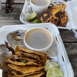 La Birria Superb - Close - taco special. Far - quesadilla.