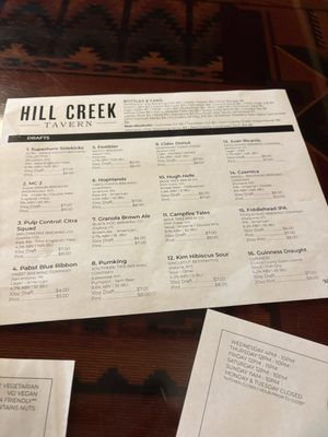 Menu photo 2 Hill Creek Tavern Troy, NY Menu photo 2 Hill Creek Tavern Troy, NY