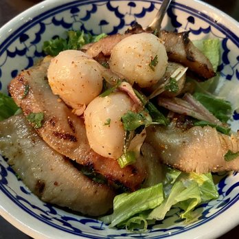 Pineapple Thai - Grilled Pork and Lychee Salad - Thai Near Me - Cupertino, California