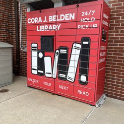 Cora J. Belden Library - Hold box