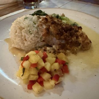 Monkeypod Kitchen - Organic Macadamia Nut Crusted Mahi Mahi - Hawaiian Near Me - Kapolei, Hawaii