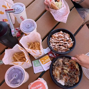 LOTTERIA Fullerton - Shrimp burger, bulgogi burger, chicken bowl, bulgogi bowl, seasoned fries - Burgers Near Me - Fullerton, California