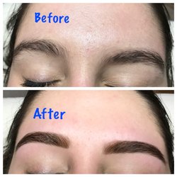 Angel Beauty Service - Eyebrows trending and Tinting performed by Melek at Melek's Eyebrow Threading.