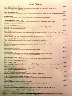 Menu photo 7 ABA Turkish Restaurant New York, NY