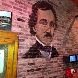 Just a small sample of the Poe decor! There is so much more that's a must see at Poe's Tavern in the dining room and also....bathrooms! Just a small sample of the Poe decor! There is so much more that's a must see at Poe's Tavern in the dining room and also....bathrooms!