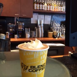 Blenz Coffee - Hot dark chocolate with whipped cream