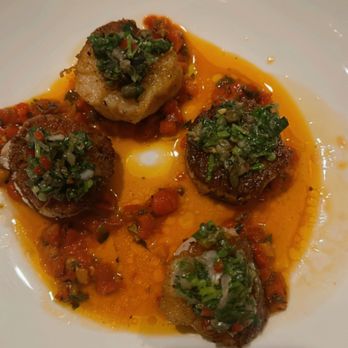 FLINT by Baltaire - Pan Roasted Diver Scallops Dinner - New American Near Me - Phoenix, Arizona FLINT by Baltaire - Pan Roasted Diver Scallops Dinner - New American Near Me - Phoenix, Arizona