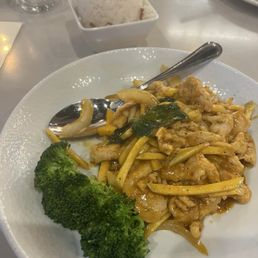 Mango chicken and coconut rice Mango chicken and coconut rice