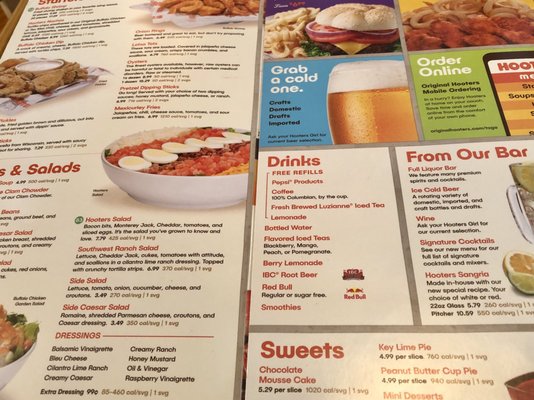 Menu photo 2 Hooters Melrose Park, IL