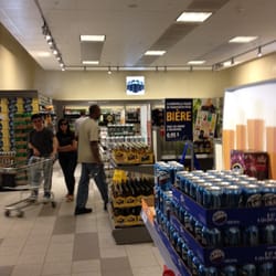 Inside of the beer cooler