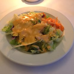 Dionysos - Typical salad with 1,000 Island style dressing.