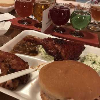 Williamson Bros Bar-B Q - Williamson BBQ to go paired with a Reformation Brewery Flight. We had food for days. - Barbeque Near Me - Canton, Georgia Williamson Bros Bar-B Q - Williamson BBQ to go paired with a Reformation Brewery Flight. We had food for days. - Barbeque Near Me - Canton, Georgia