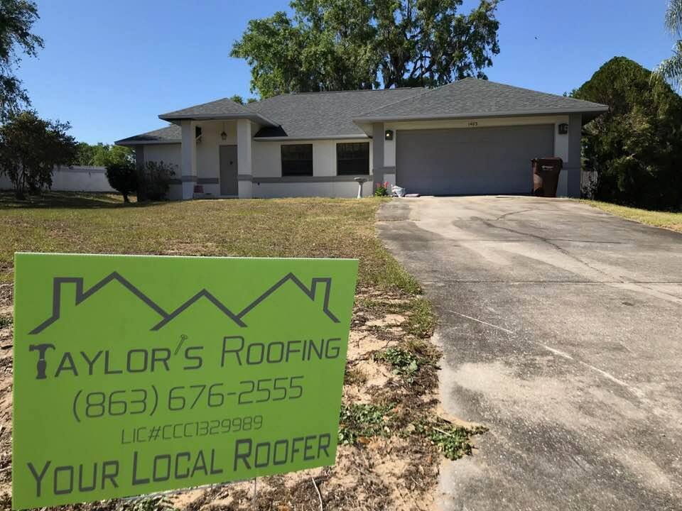 Slide of Taylor's Roofing
