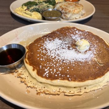 Snooze, an A.M. Eatery - Plain Buttermilk Pancake - Breakfast & Brunch Near Me - Houston, Texas