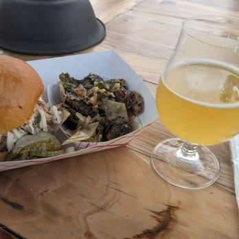 WarPigs Craft Kitchen - Pork BBQ sandwich and brussels - Caterers Near Me - Cotati, California WarPigs Craft Kitchen - Pork BBQ sandwich and brussels - Caterers Near Me - Cotati, California