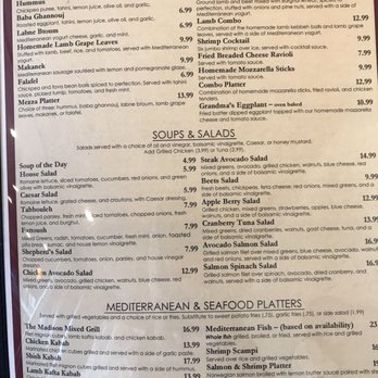 Madison Cafe & Grill - Menu as of July 2017 - American Near Me - Cresskill, New Jersey Madison Cafe & Grill - Menu as of July 2017 - American Near Me - Cresskill, New Jersey