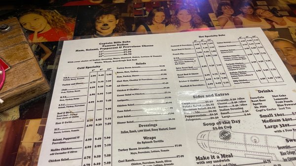 Menu photo 7 Captain Bill's Submarine Phoenix, AZ
