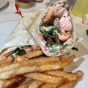 The Pub on Broadway - Salmon BLT Wrap (08/20/2022) - Burgers Near Me - Granville, Ohio The Pub on Broadway - Salmon BLT Wrap (08/20/2022) - Burgers Near Me - Granville, Ohio