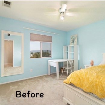 AM Pro Painting - Bedroom 2 before - Painters Near Me