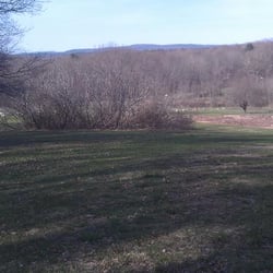 Orchard Hill Disc Golf at UMass Amherst - View from hole 3 tee off