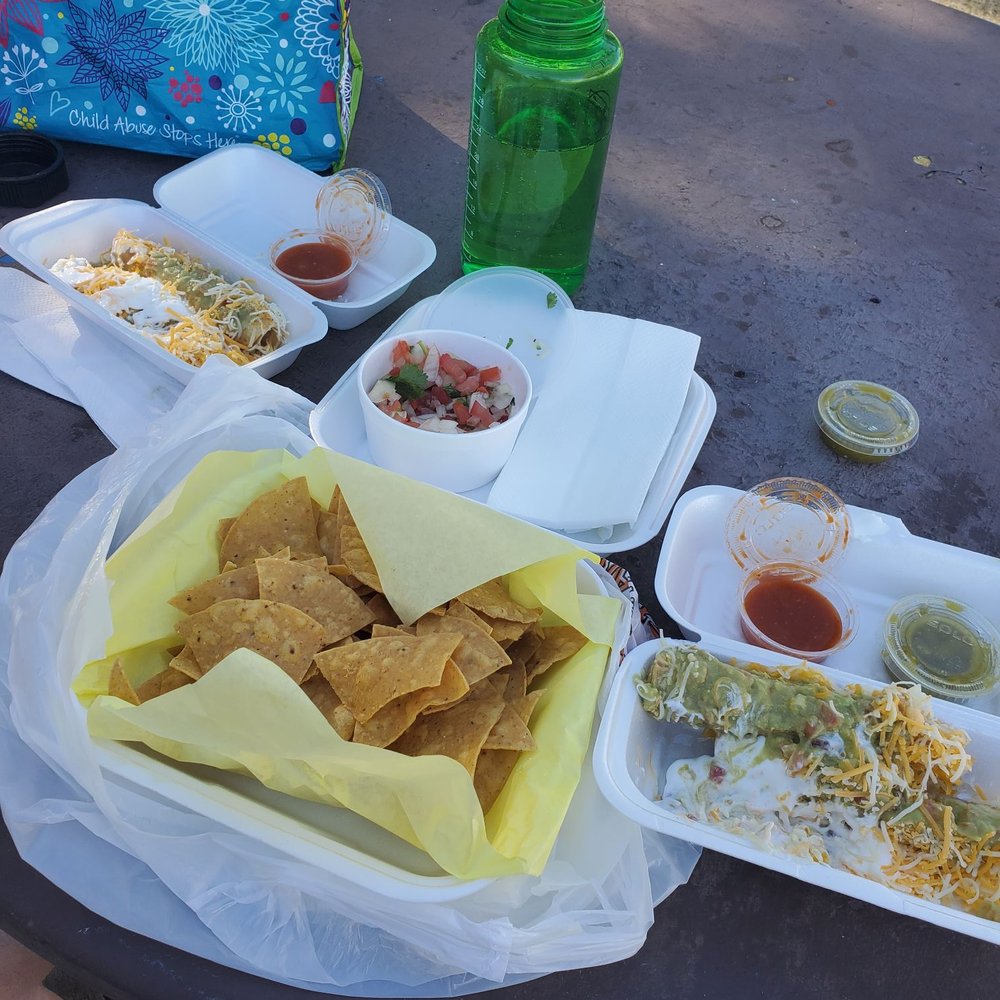 Tacquitos and chips and salsa Tacquitos and chips and salsa