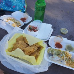 Tacquitos and chips and salsa