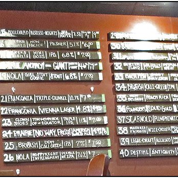 J. Henry's Draught House & Kitchen - Beer list, they have allmost 50 beers - New American Near Me - Houston, Texas