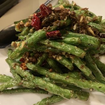 Chongqing House - V9. Dry Fried String Beans- - Szechuan Near Me - Plano, Texas