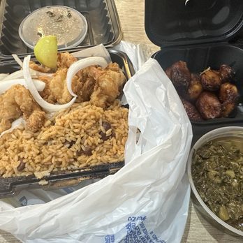 Chef Creole Seasoned Kitchen - Rice and beans, plantain, and collard greens - Seafood Near Me - Miami, Florida Chef Creole Seasoned Kitchen - Rice and beans, plantain, and collard greens - Seafood Near Me - Miami, Florida