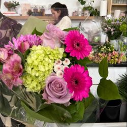 Kendall Flower Shop - $35 premade bouquet that was not what we picked but had to settle for