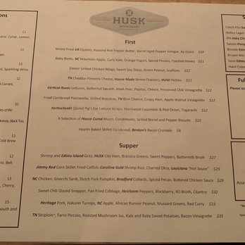 Husk - Menu - American Near Me - Charleston, South Carolina Husk - Menu - American Near Me - Charleston, South Carolina