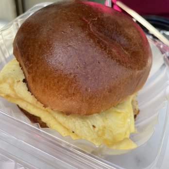 NBHD - Brioche breakfast sandwich - Coffee & Tea Near Me - New York, New York NBHD - Brioche breakfast sandwich - Coffee & Tea Near Me - New York, New York