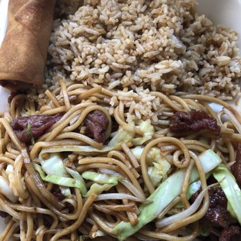 Sun Moon Garden - Lunch special Beef chow mein with fried rice - Chinese Near Me - Burbank, California Sun Moon Garden - Lunch special Beef chow mein with fried rice - Chinese Near Me - Burbank, California