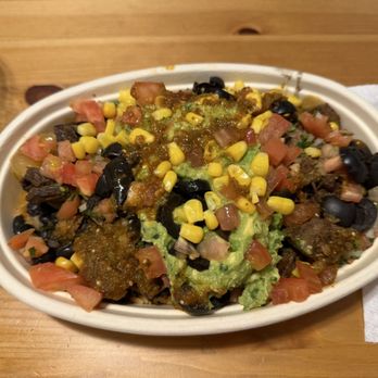 Avokado Mexican Grill - My burrito bowl. Steak, tomatoes, Mexican riced olives, corn, salsa, guacamole, and a few other things! - Halal Near Me - Berkeley Heights, New Jersey