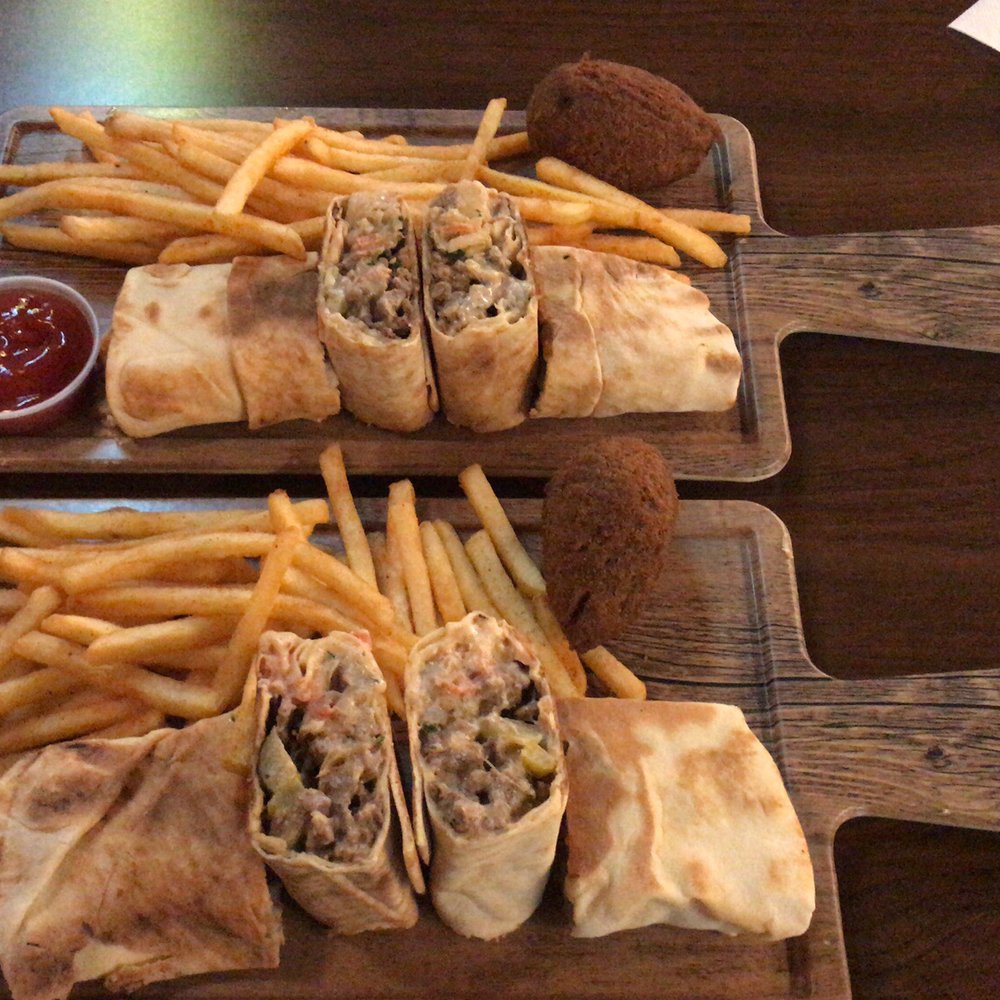 Board Bites - The shawarma is super yummy not to mention the kebbe balls stuffed with the mints meat - Lebanese Near Me - Plano, Texas