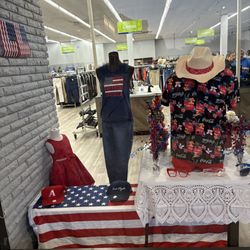 Goodwill Store - Patriotic window display