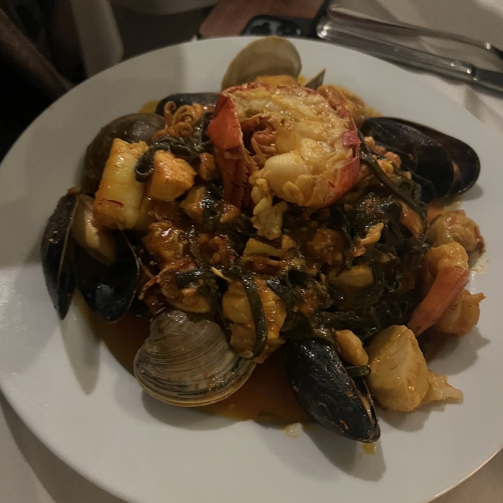 Primo Prime - Linguine al Nero Cioppino - Italian Near Me - Charlotte, North Carolina Primo Prime - Linguine al Nero Cioppino - Italian Near Me - Charlotte, North Carolina