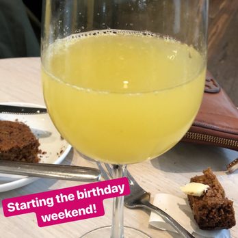 Forthright - Orange and Pineapple Mimosa. Yes it was my birthday lol. - Cafes Near Me - Austin, Texas